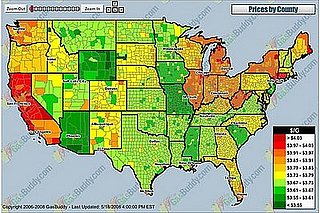Gas Prices Map of the United States