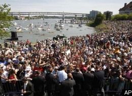 Obama Draws Estimated Crowd of 75,000 in Portland