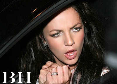 Britney Spears in White Eyeliner