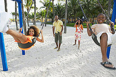 Lil Tip: Work Out at the Park by Pushing Swings Lil Tip: Work Out at the Park by Pushing Swings