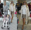 Geri Halliwell Is All Smiles at Heathrow Airport