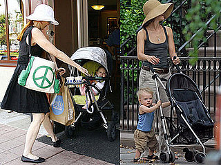 Moms Shield Themselves From Sun While With Wee Ones