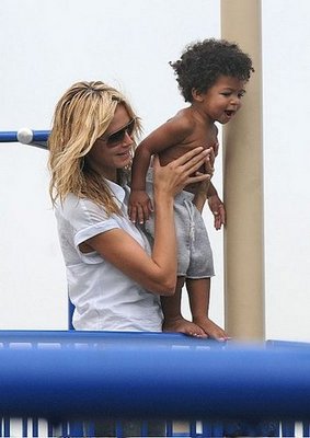 Johan Samuels stood tall with help from mama Heidi. Johan Samuels stood tall with help from mama Heidi.