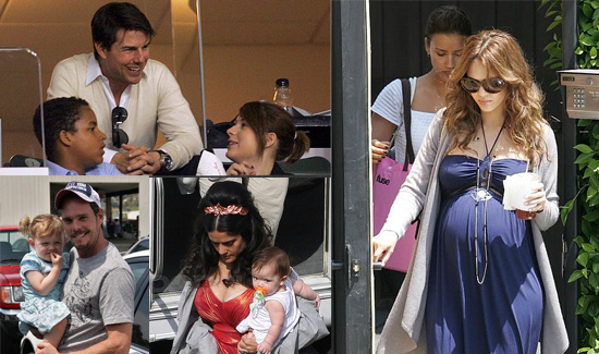 Celebrities and Their Babies Over the Weekend