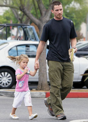 Dark Knight Christian Bale and Emmaline Take in a Day of Leisure Dark Knight Christian Bale and Emmaline Take in a Day of Leisure
