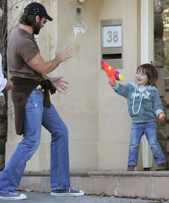 Hugh Jackman Gets Shot Down by Ava at Home Hugh Jackman Gets Shot Down by Ava at Home