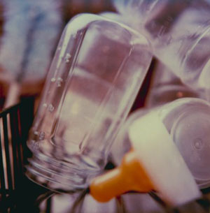 Hand Washing Baby Bottles