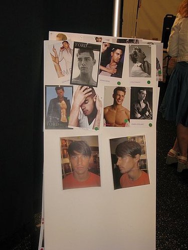 Backstage at Perry Ellis Backstage at Perry Ellis