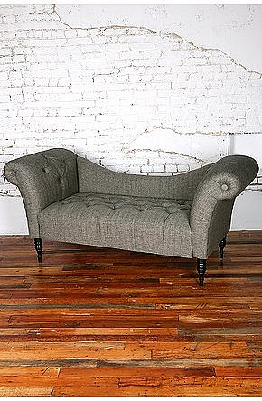 UrbanOutfitters.com > Antoinette Fainting Sofa - Black Herringbone
