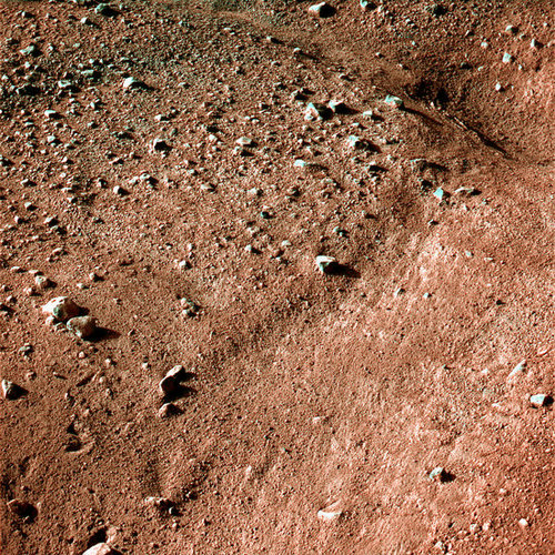 It's Really Red! (No Green Men!) Pictures From Mars Landing!