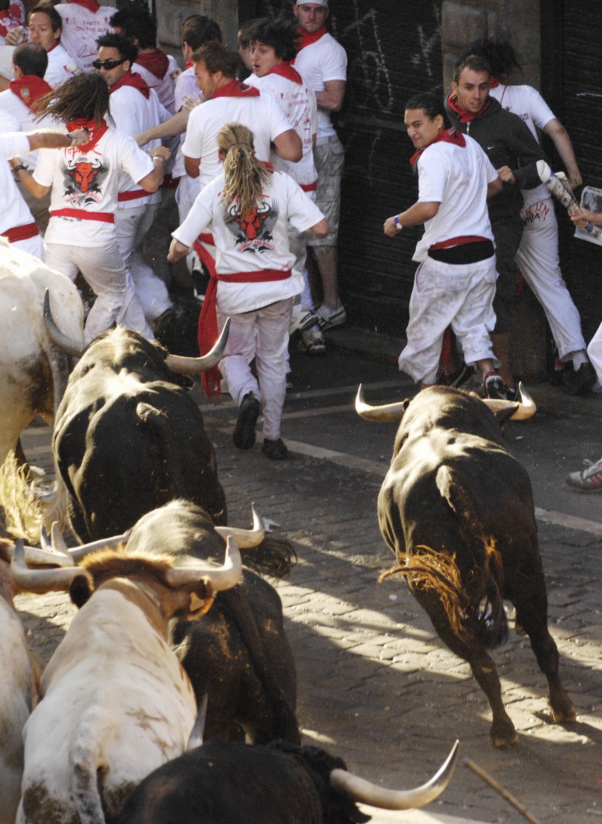 The course leads to the arenas where bullfights are later staged. The course leads to the arenas where bullfights are later staged.