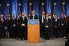 Barack Obama Holds First Press Conference Since Election 