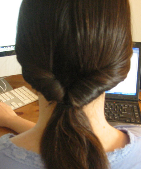 Creating a Looped Ponytail