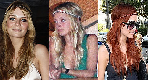Trend Alert: The Horizontal Hippie Headband Hairstyle