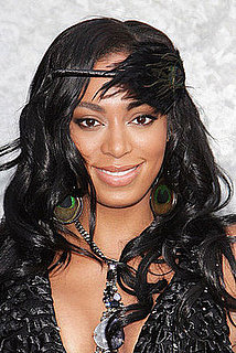 Solange Knowles Hair With Feathers