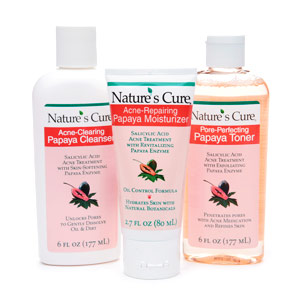 Review of Nature's Cure Anti-Acne Papaya Skin Care System