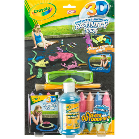Crayola 3D Underwater Chalk Kit ($13) Crayola 3D Underwater Chalk Kit ($13)
