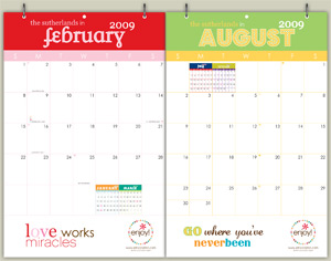 Erin Condren Family Calendar ($40)