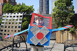 Ecoween: Cardboard Box Airplane Costume