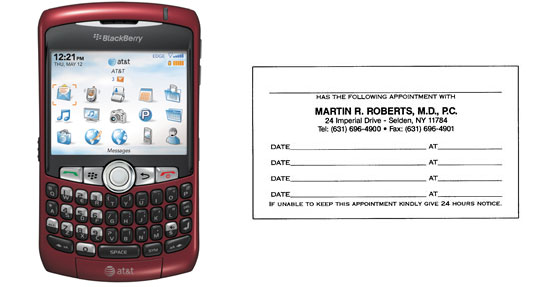 Capture Appointment Cards on Your Cell Phone