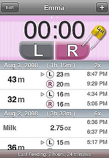Track Your Nursing Schedule on Your iPhone or iPod