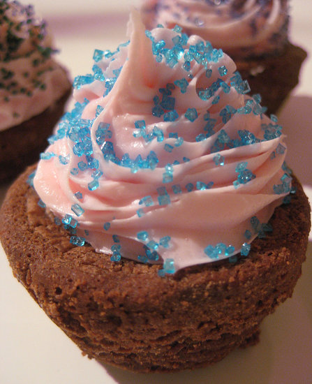 Sprinkle Me With Love Brownie Cupcakes