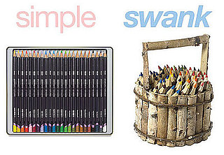 Simple or Swank: Wooden Colored Pencils 