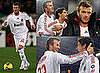 Photos of David Beckham Playing with AC Milan vs Roma