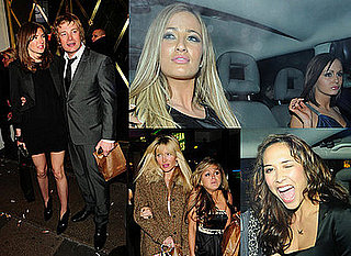 Pictures of Myleene Klass, Caprice, Nikki Grahame, Chantelle, Chanelle, Jools and Jamie Oliver Partying in London