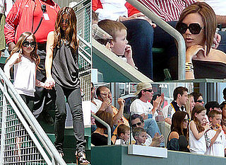 Victoria Beckham and Kate Beckinsale Take Lily, Romeo, Cruz and Brooklyn to Watch David Beckham Play for LA Galaxy