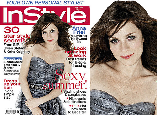Anna Friel On The Cover Of The June 2008 Issue Of InStyle Magazine