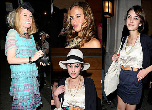 Alexa Chung And Roisin Murphy At The Belvedere Jagger Dagger Event