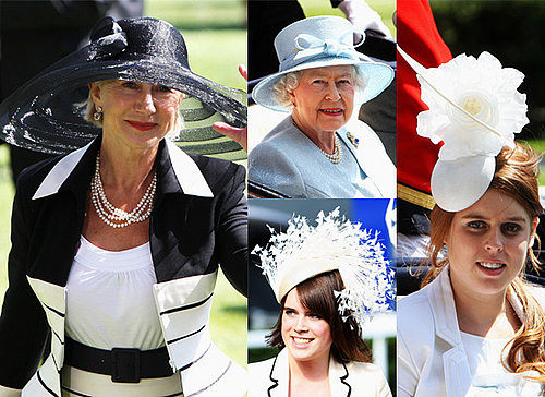 Dame Helen Mirren Meets the Queen at Ladies Day at Royal Ascot