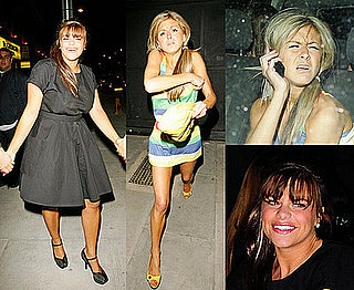 Jade Goody and Nikki Grahame at Faces Nightclub in Essex