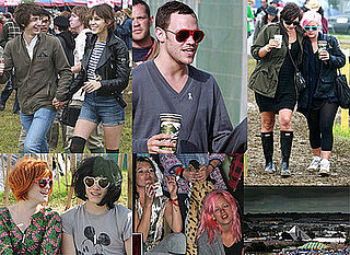 Photos from backstage at the Glastonbury Festival 2008