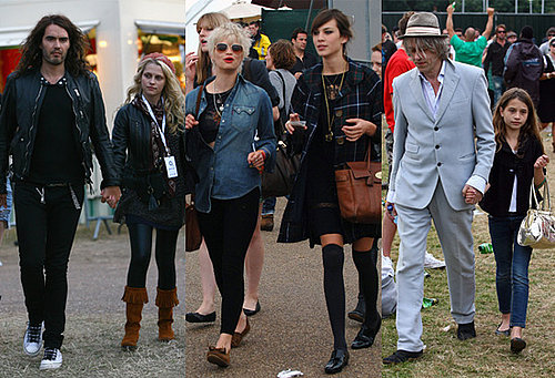 Photos of Russell Brand, Teresa Palmer, Pixie Geldof, Alex Chung at O2 Wireless Festival