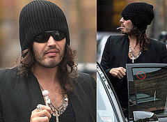 Photos Of MTV Video Awards Host Russell Brand Outside His London Home