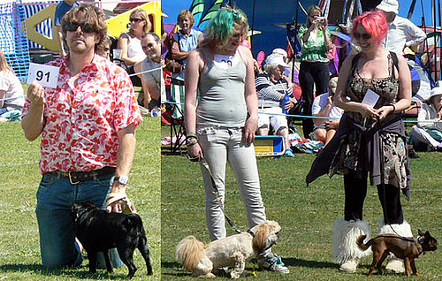 Photos Of Jonathan Ross, Jane Goldman And Betty Kitten With Their Dogs At Scruffs Dog Show
