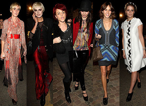 Photos Of Alexa Chung, Jaime Winstone, Daisy Lowe, Mischa Barton, Kim Stewart, Agyness Deyn at London Fashion Week