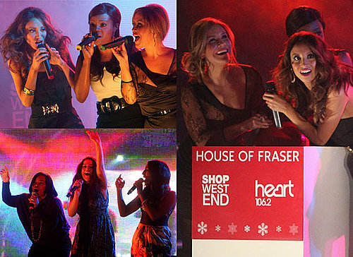 Photos of the Sugababes and The X Factor Finalists Turning on The Christmas Lights on London's Oxford Street