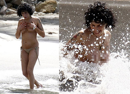 Photos of Amy Winehouse Topless on Holiday in Caribbean