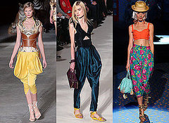 Spring 2009 Trend Harem Pants, Chloe, Alexander McQueen, Betsey Johnson