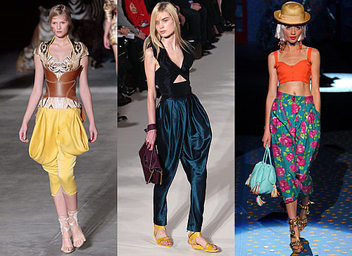 Spring 2009 Trend Harem Pants, Chloe, Alexander McQueen, Betsey Johnson