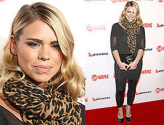 Photo of Billie Piper on Red Carpet with Leopard Scarf