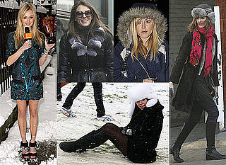 Fearne Cotton, Lily Allen, Liz Hurley and Trinny Woodall Brave the Cold Weather