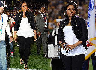 Look for Less: Jennifer Hudson at the Super Bowl