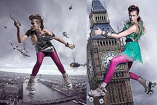 Alice Dellal for Nokia Roller Skating Campaign