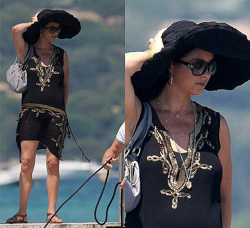 Photos of Catherine Zeta Jones in a Big Summer Hat