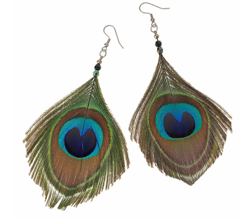 Glitterati: Peacock Earrings