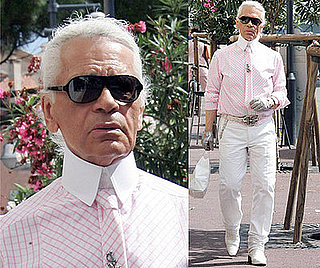 Karl Lagerfeld Shows Off His Summer Wardrobe